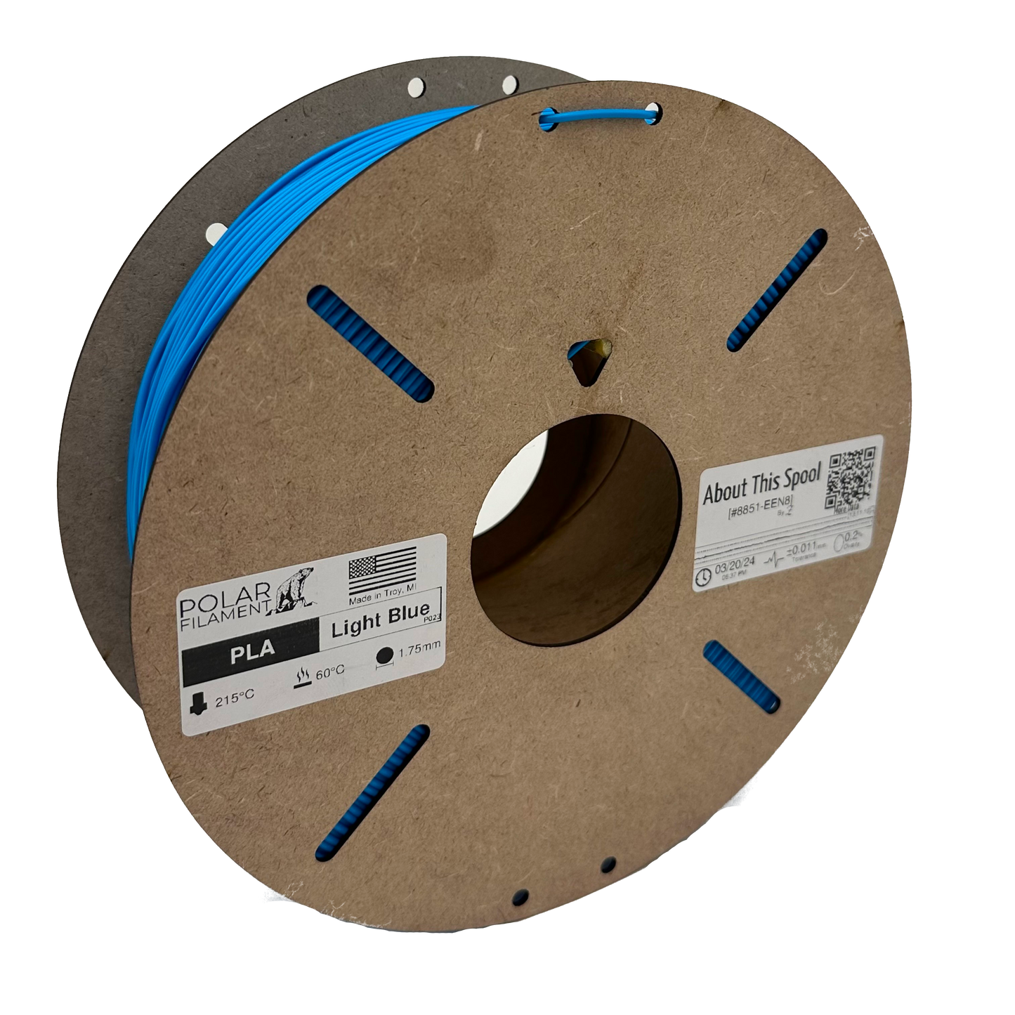 Light Blue PLA - 1kg 1.75mm