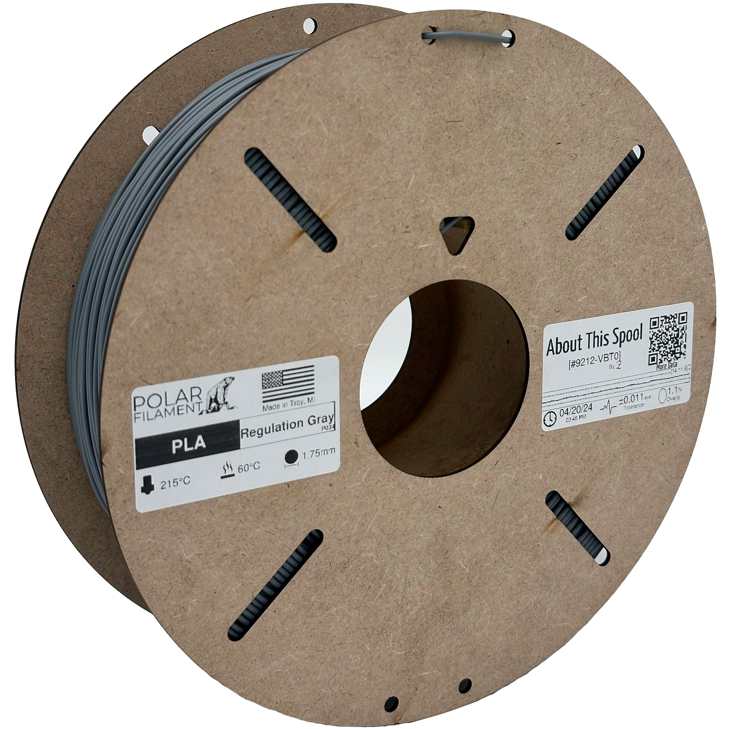 Regulation Gray PLA - 1kg 1.75mm