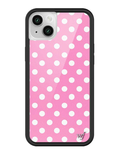 Polka Dot | Pink and White iPhone Case