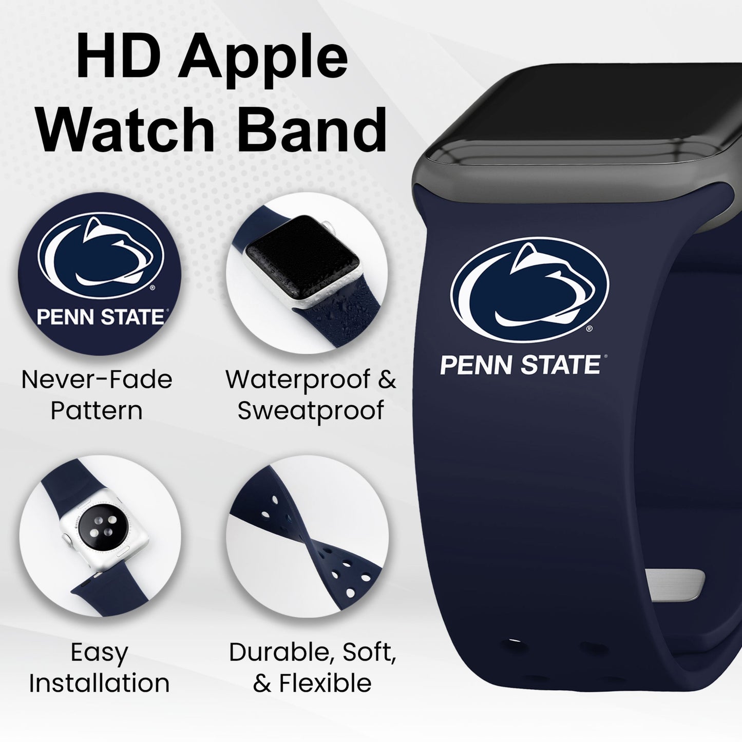 Penn State Nittany Lions HD Apple Watch Band