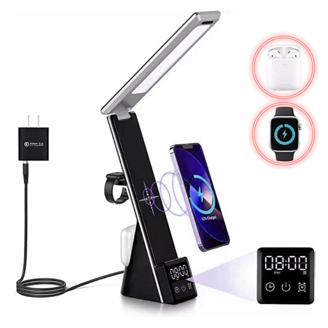 LumiCharge-Mini - 7 in 1 Multifunctional LED Desk Lamp with wireless charger
