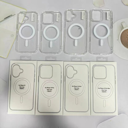 Luxury Acrylic Magnetic Case – Ultra Clear MagSafe Cover for iPhone