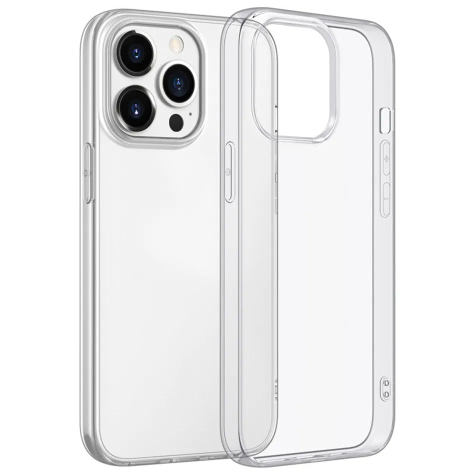 Ultra-Thin Clear Silicone Case – Lightweight & Protective for iPhone