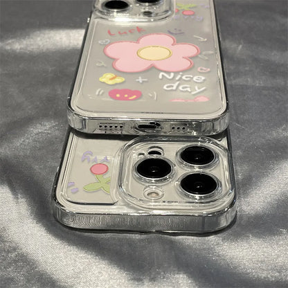 Flowers Silicone Soft Shockproof Cover Phone Case