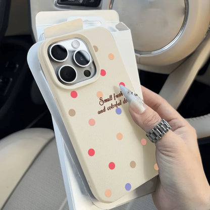 Korean Ins Cute Polka Dot Phone Case