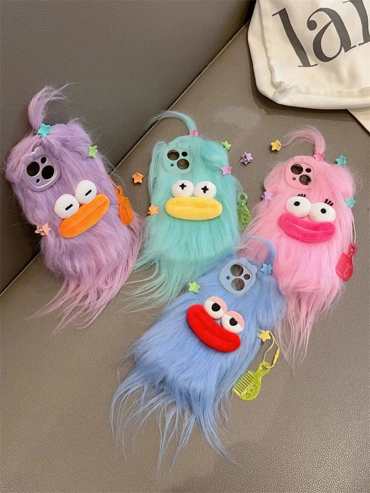 Cute Plush Winter Warm Fur Phone Case