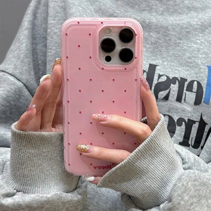 Cute Polka Dot Macron Color Wave Point Soft Silicone Phone Case
