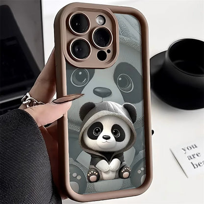 Cute Panda Cute Animals Back Cover Soft Phone Case