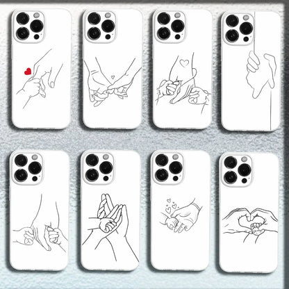 Mom Daughter Son Dad Hold Hands Phone Case