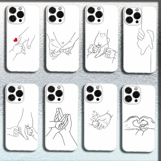 Mom Daughter Son Dad Hold Hands Phone Case
