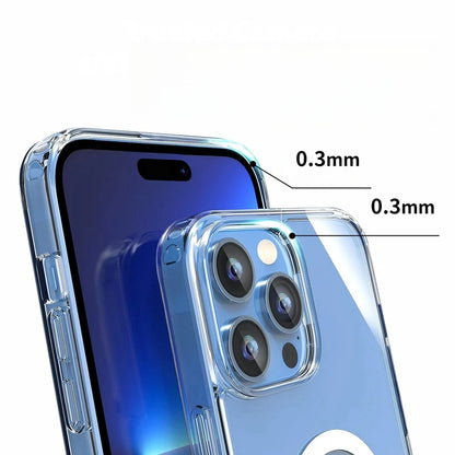 Luxury Acrylic Magnetic Case – Ultra Clear MagSafe Cover for iPhone