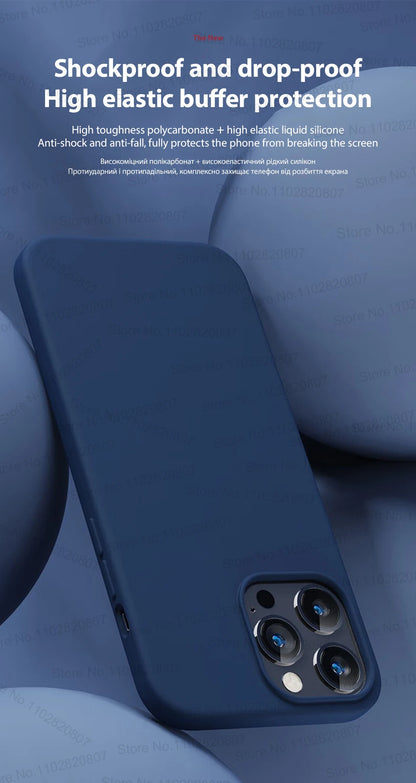 Premium Liquid Silicone Cover Case for iPhone