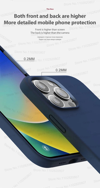 Premium Liquid Silicone Cover Case for iPhone