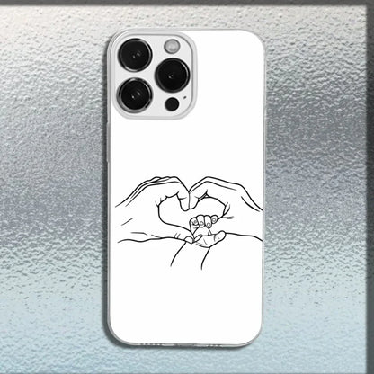 Mom Daughter Son Dad Hold Hands Phone Case