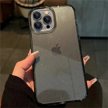 Elegant Glitter Clear Cases – Shockproof & Soft Silicone Cover for iPhone