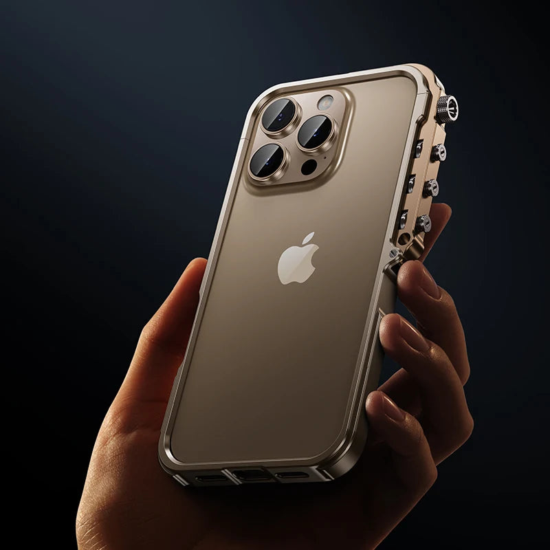 Premium Aluminum Alloy Frame Case – Shockproof Metal Bumper for iPhone