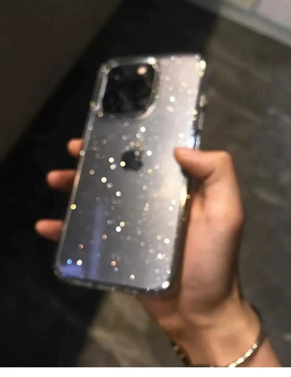 Elegant Glitter Clear Cases – Shockproof & Soft Silicone Cover for iPhone