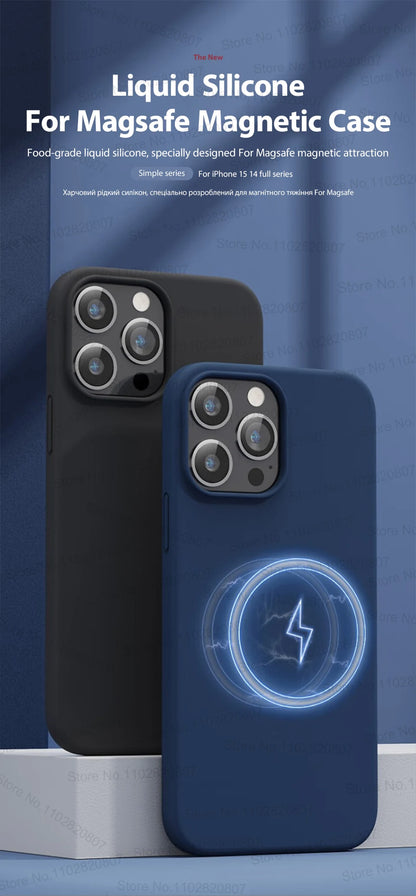 Premium Liquid Silicone Cover Case for iPhone