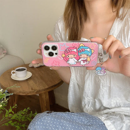 New Cute Cartoon Twin Stars Phone Case
