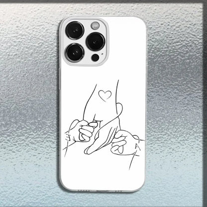 Mom Daughter Son Dad Hold Hands Phone Case