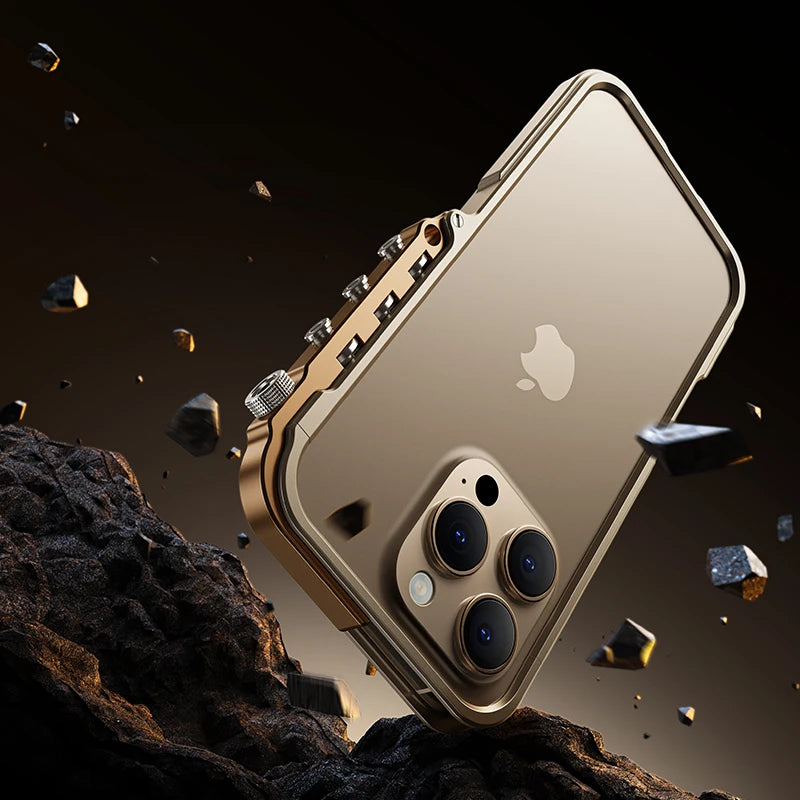 Premium Aluminum Alloy Frame Case – Shockproof Metal Bumper for iPhone