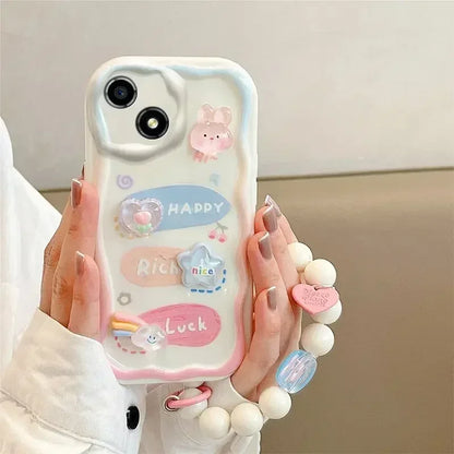 Korean 3D Bear Hang Phone Case