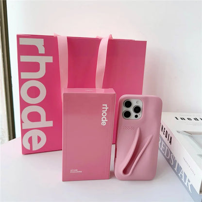 Rhode Lipstick Holder Silicone Phone Case NEW