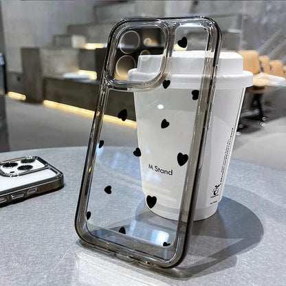 Love Heart Clear Shockproof Cover Phone Case