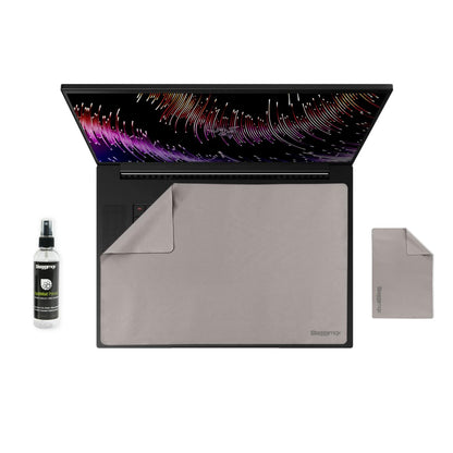 17.3" Laptop Screen Protector Keyboard Cover Microfiber & Cleaning Kit UnderWare Pac
