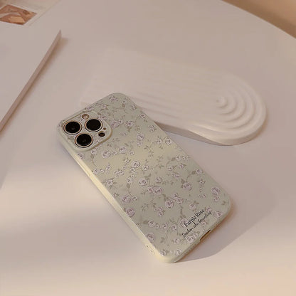 Korean Retro Flowers Phone Case