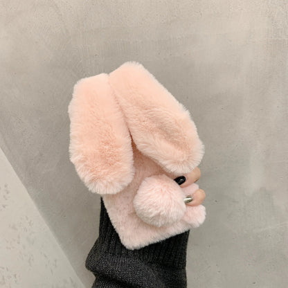 Rabbit Hair Plush Phone Case