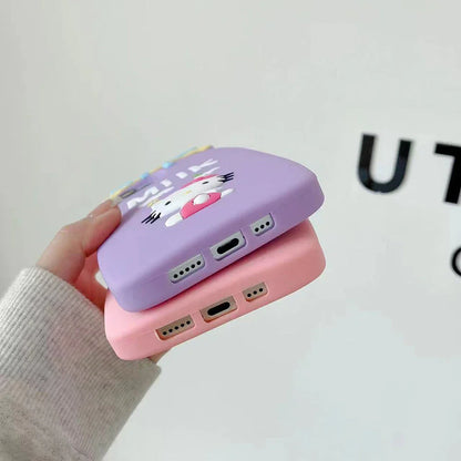 Cute Hello Kitty Milk Bottle Soft Silicone Phone Case