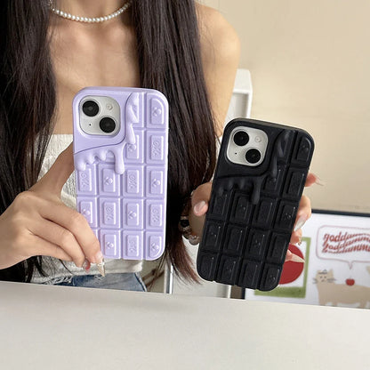 Kawaii Chocolate Ice Cream Mickey Soft Silicon Phone Case