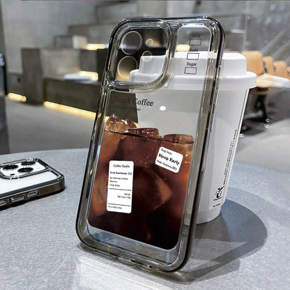 Ice Coffee Lable Y2k Star Cover Phone Case