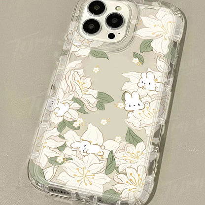 Cute Rabbit Colorful Flower Phone Case