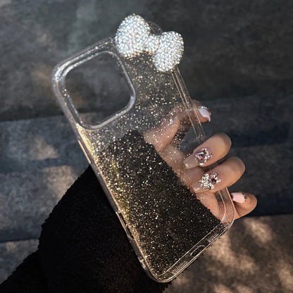 Luxury 3D Rhinestone Bow Bling Glitter Phone Case