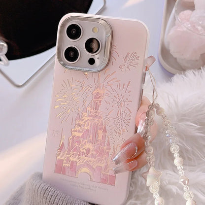 Dream Castle fireworks Luxury Pink Phone Case