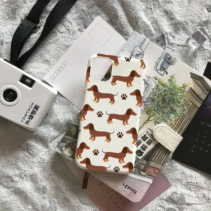 Cartoons Dachshund Bulldog Phone Case