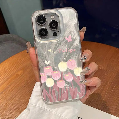 Pink Flower Cover Phone Case