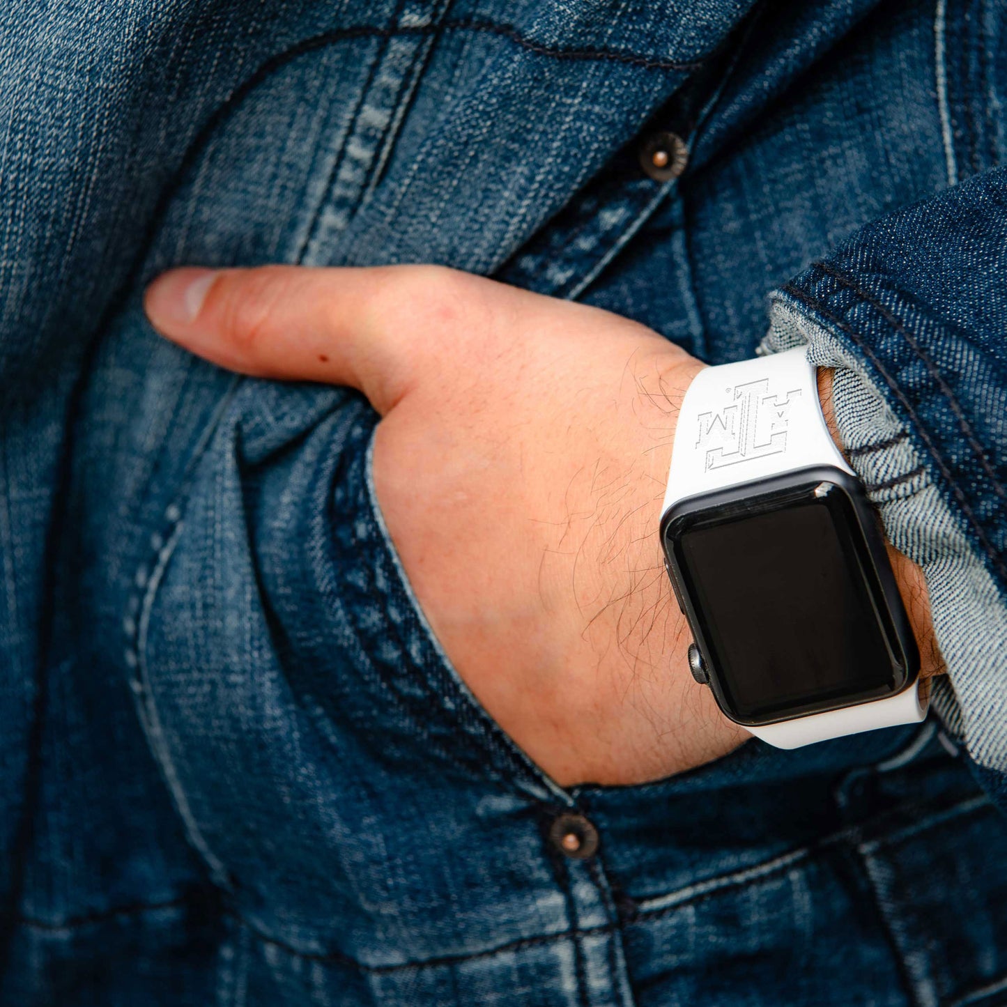 Texas A&M Aggies Engraved Apple Watch Band