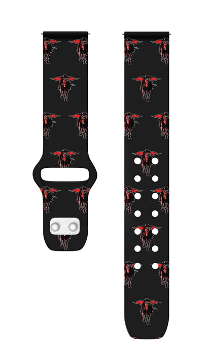 Texas Tech Red Raiders HD Watchband for Samsung, Garmin, Fossil, and More for Samsung, Garmin, Fossil, and More