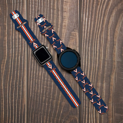 Virginia Cavaliers HD Watchband for Samsung, Garmin, Fossil, and More for Samsung, Garmin, Fossil, and More