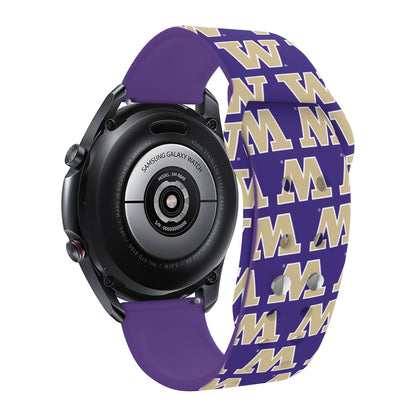 Washington Huskies HD Watchband for Samsung, Garmin, Fossil, and More for Samsung, Garmin, Fossil, and More