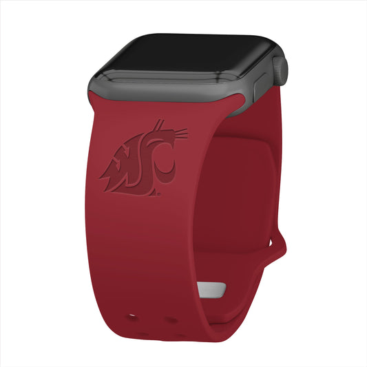 Washington State Cougars Engraved Apple Watch Band
