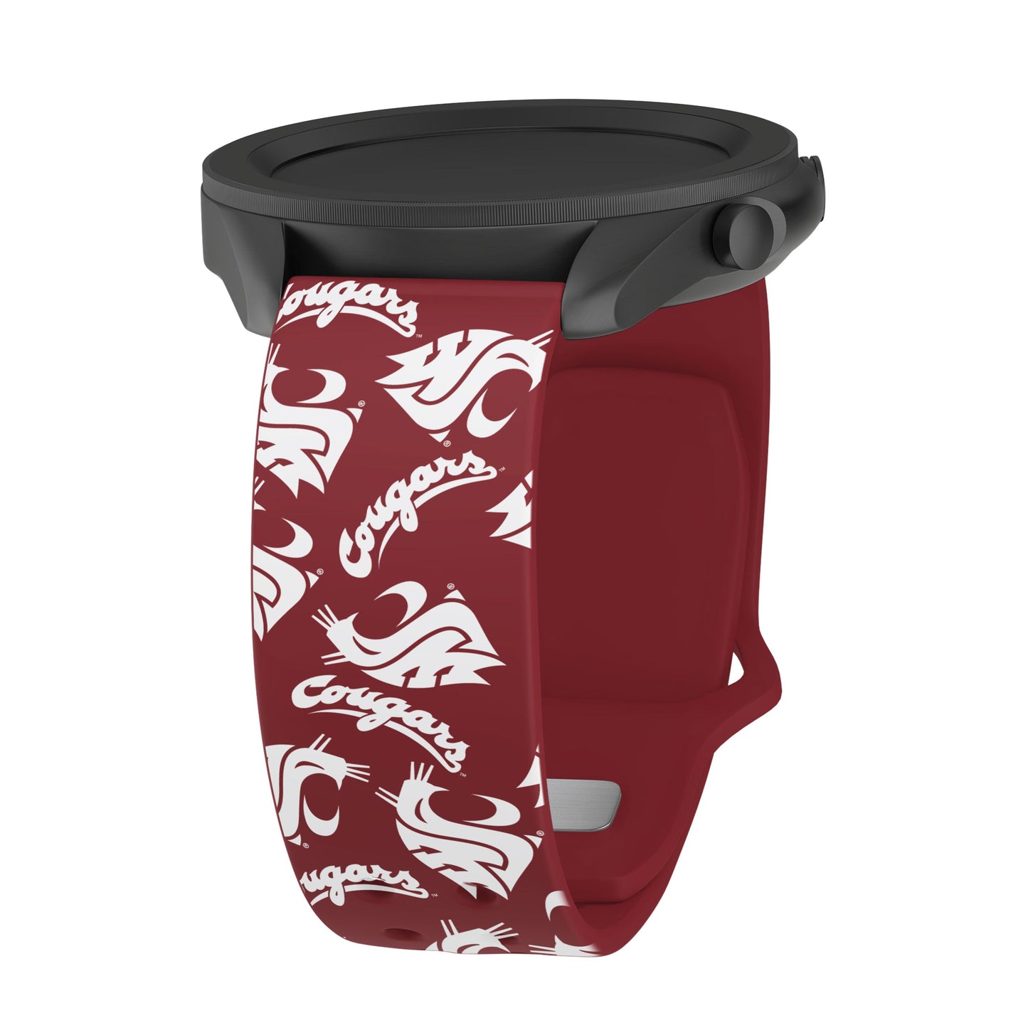 Washington State Cougars HD Watchband for Samsung, Garmin, Fossil, and More for Samsung, Garmin, Fossil, and More