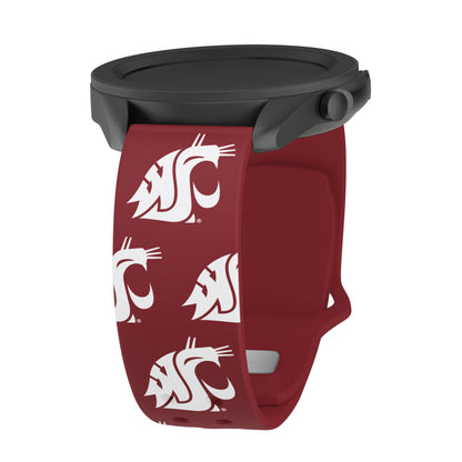 Washington State Cougars HD Watchband for Samsung, Garmin, Fossil, and More for Samsung, Garmin, Fossil, and More