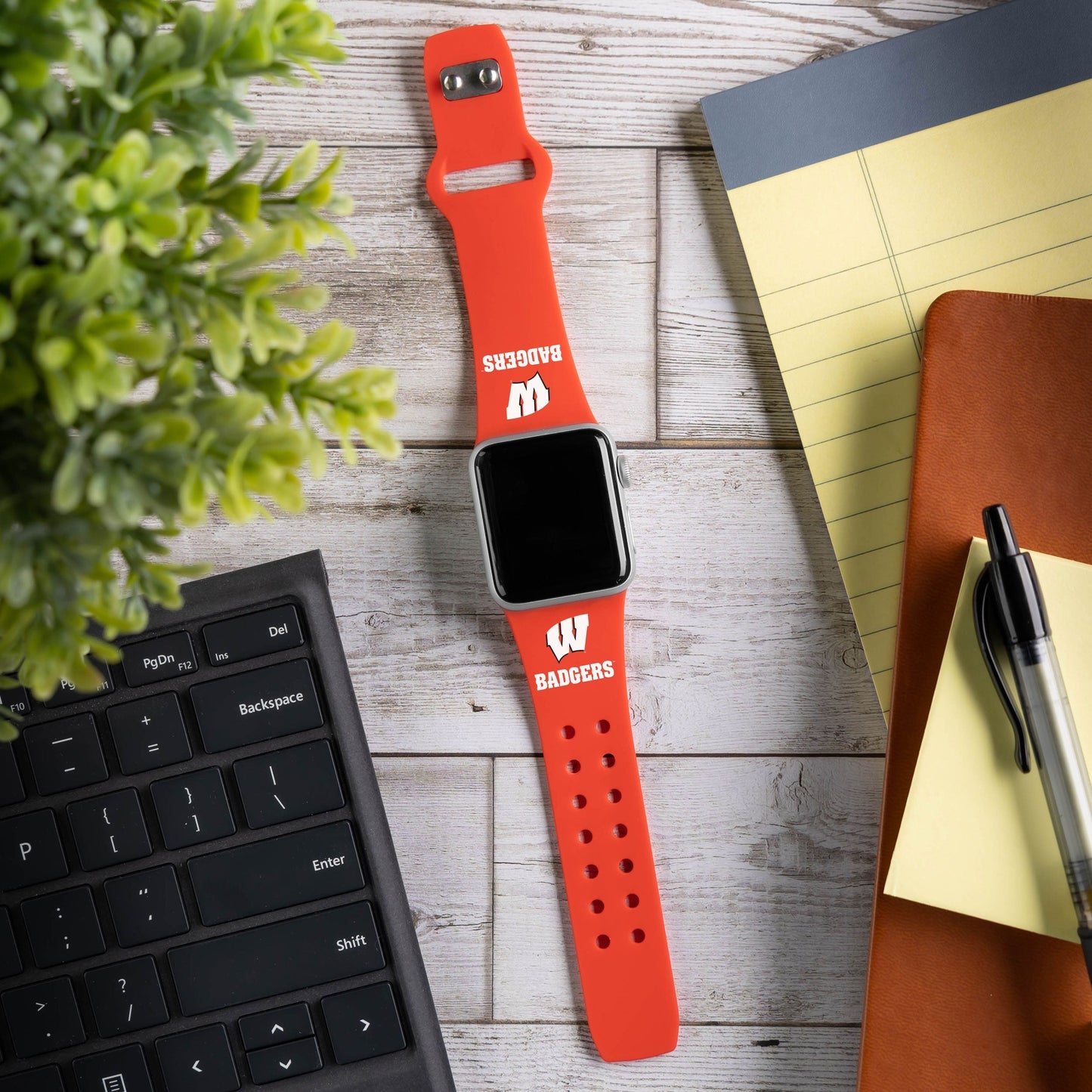 Wisconsin Badgers HD Apple Watch Band