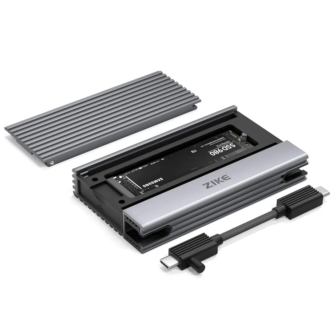 ZikeDrive Z666 USB4 40Gbps NVMe M.2 SSD Enclosure