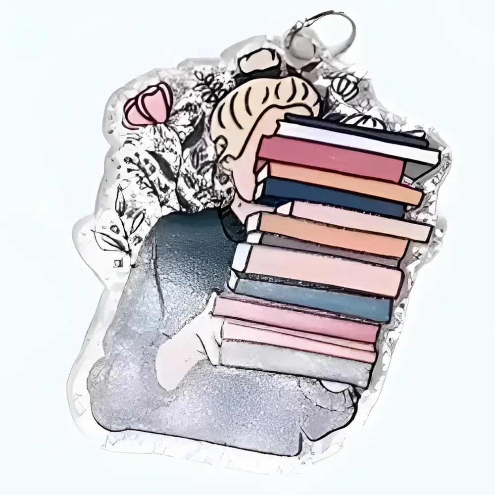 Acrylic Book–USB-C Dust Plug Charm for Kindle, Phones, and Tablets