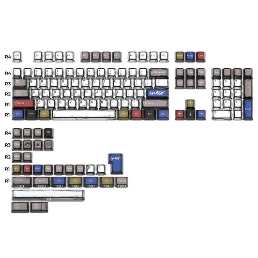XVX Manga Theme graffiti Cherry Profile Dye-Sub PBT Keycaps Full Set (134-Keys)